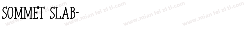 sommet slab字体转换